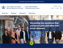 Tablet Screenshot of columbia-lyme.org